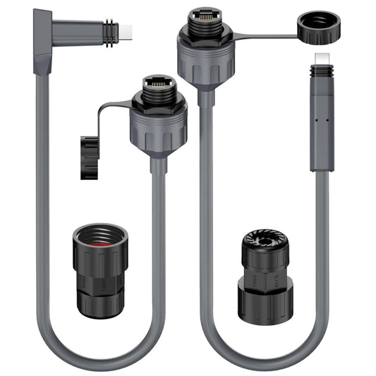 Starlink・スターリンク 第2世代 Gen2 / V2用 SPX to RJ45変換延長アダプター 2本セット 防水LAN延長ケーブル