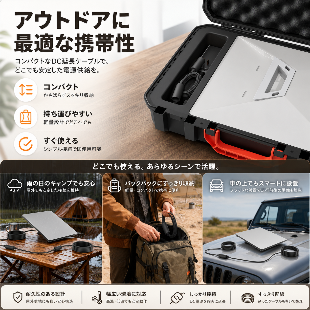 Starlink Mini用DC中継アダプター コンパクトで持ち運びやすい屋外・車中泊・キャンプ向けアクセサリー
