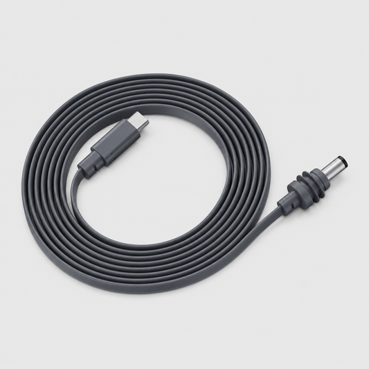 Starlink Mini / Mini X（スターリンクミニ）用 Type-C to DCフラット電源ケーブル 薄型フラット設計 USB-C PD給電対応