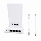 Starlink Mini/Mini X（スターリンクミニ）用ルーター対応 4ポート有線LAN拡張HUBと付属RJ45ケーブル・DC電源ケーブル