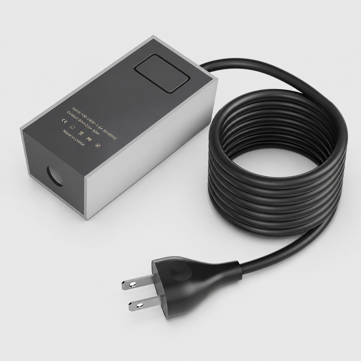Starlink Mini用60W電源アダプター本体と1.5mケーブル、30V 2A出力対応の交換用AC充電器