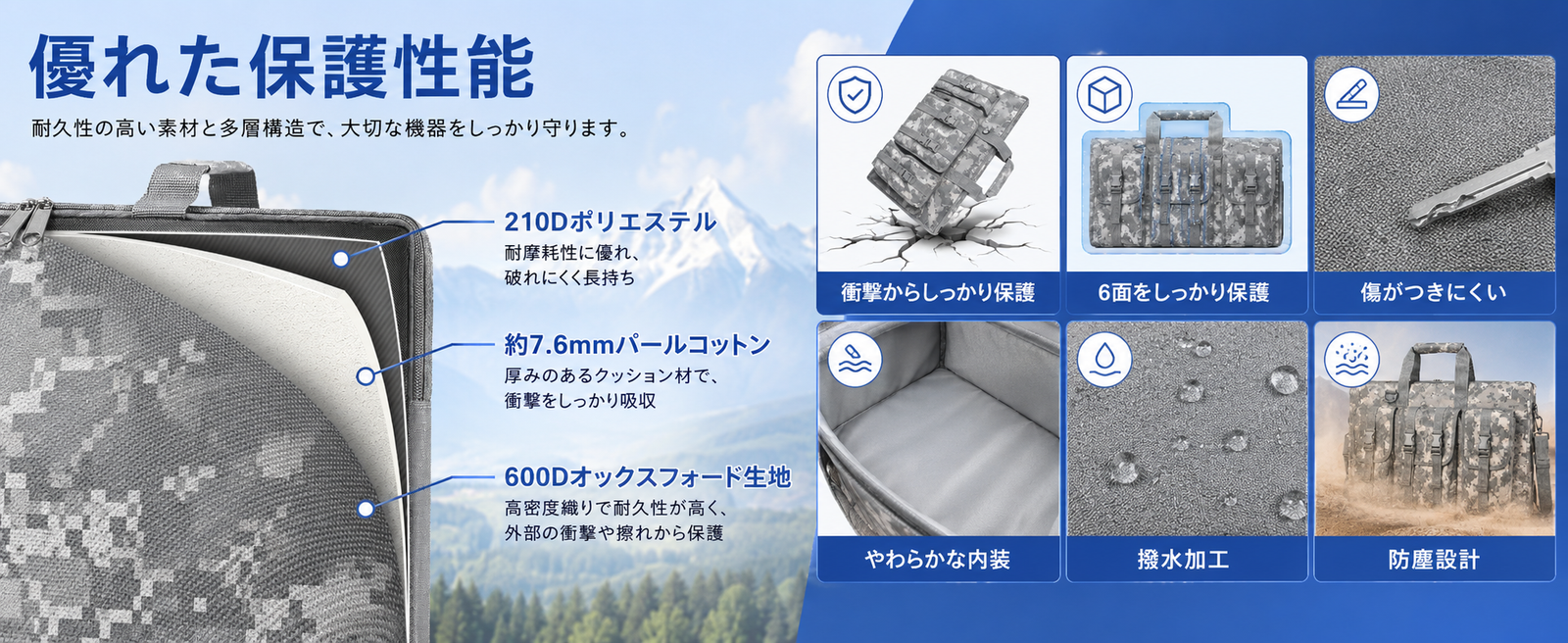 Starlink Standard 4 / 4X（旧Gen3 / V3）対応 スターリンク用キャリーバッグ 優れた保護性能と多層クッション構造