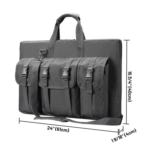 Starlink Gen3収納バッグ ケース 多機能ポケット設計 キャリングバッグ ショルダー/手提げ対応 防衝撃 撥水 RV・キャンプ・旅行用 スターリンク V3 対応