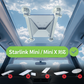 Starlink Mini / Mini X（スターリンクミニ）対応の吸盤式マウントを車内サンルーフに設置できることを示す互換性イメージ
