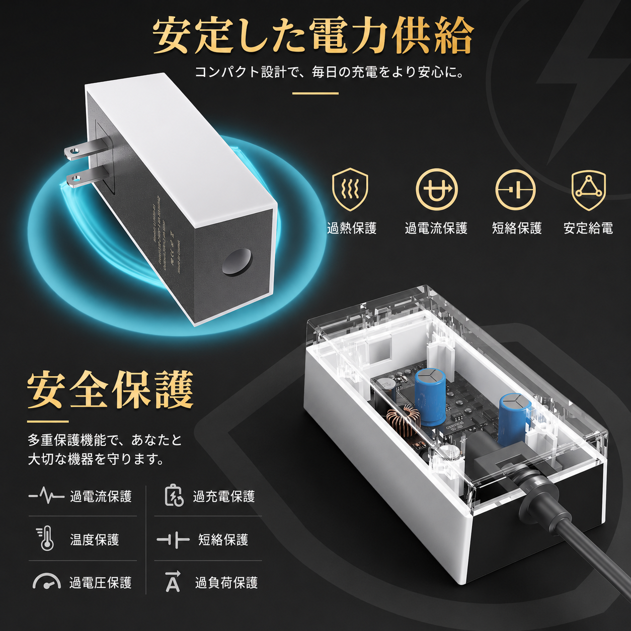 Starlink Mini用 60W 電源アダプター 30V 2A｜スターリンクミニ対応