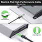 Starlink高性能フラットキットV2用ケーブル Gen2対応 延長ケーブル 防水 高耐久 22AWG ギガビット対応 高速通信 屋外対応 Starlink Flat High Performance 交換用ケーブル