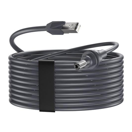 Starlink Mini用充電ケーブル Starlink POEイーサネット充電ケーブル → DC 5.5×2.1mm オスコネクタ Starlink Mini対応充電ケーブル