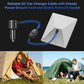 Starlink Mini 車載電源ケーブル 3in1 シガーソケットDC充電ケーブル USB-C PD20W & USB-A QC18W搭載 電圧表示・スイッチ付き 12V-24V対応 5m/16.4FT 高耐久18AWG 車・RV・船対応