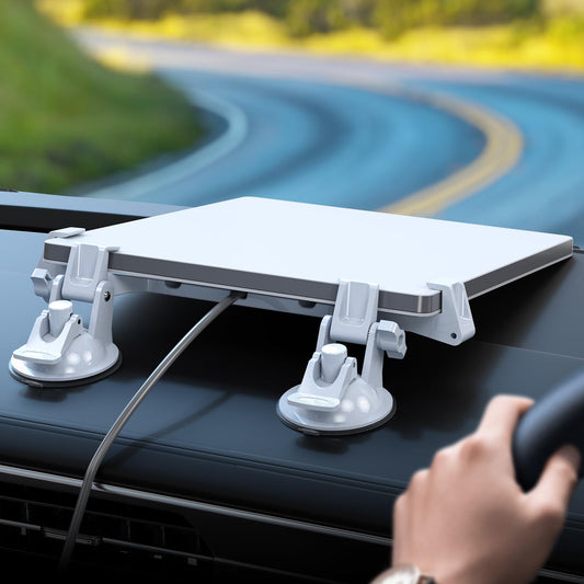 Starlink Mini 吸盤マウント 車載用 ダッシュボード/フロントガラス対応 強力吸着 ナノジェル固定 高安定設計 工具不要 取付簡単 スターリンクミニ専用 カーマウント