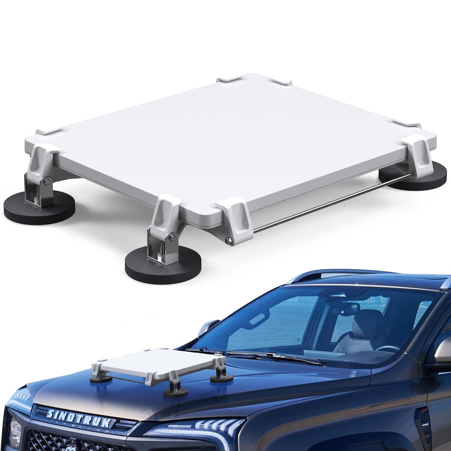 Starlink Mini マグネットマウント 車載ルーフ用 強力磁石固定 100lbs耐荷重 穴あけ不要 Starlink Mini専用 取付キット 防水耐熱 ABS+PC RV・トラック・船舶対応 簡単脱着 スターリンクミニアクセサリー