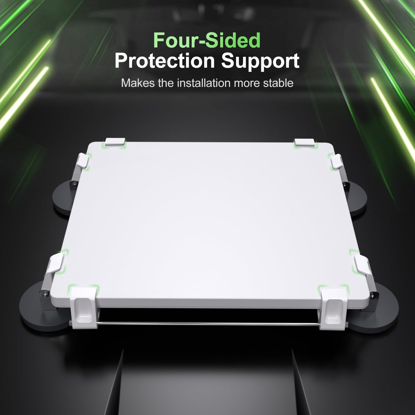 Starlink Mini マグネットマウント 車載ルーフ用 強力磁石固定 100lbs耐荷重 穴あけ不要 Starlink Mini専用 取付キット 防水耐熱 ABS+PC RV・トラック・船舶対応 簡単脱着 スターリンクミニアクセサリー