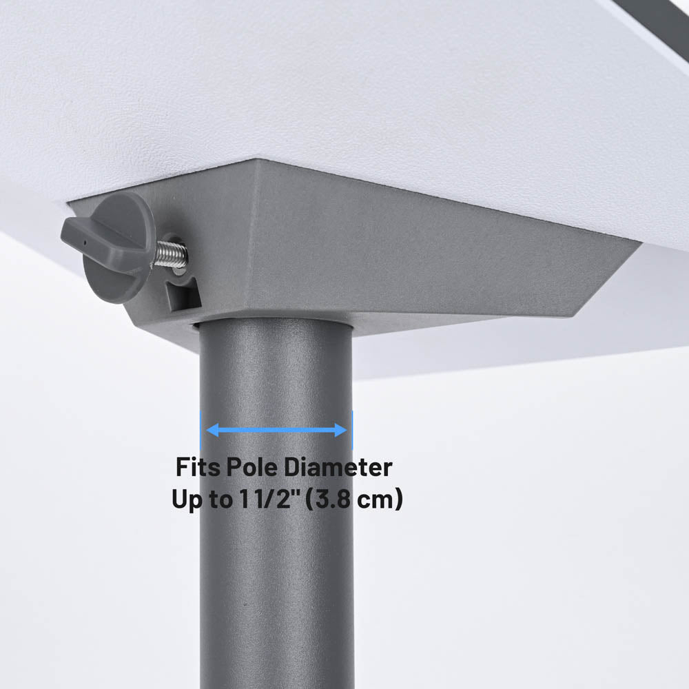Starlink Mini用 パイプアダプター ポール取付マウント 最大38mm対応 傾斜角設計 高耐久ガラス繊維強化PC製 屋外設置 防水 固定金具セット