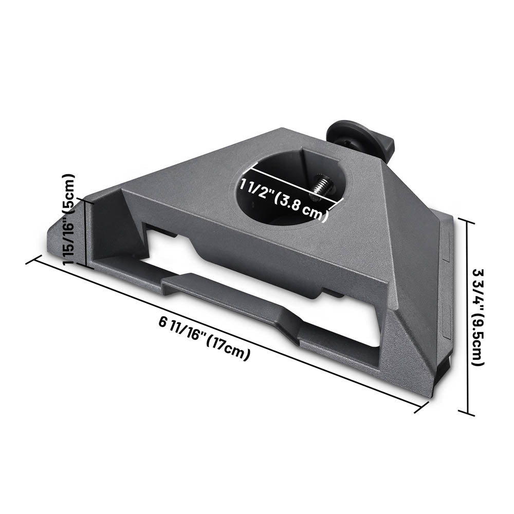 Starlink Mini用 パイプアダプター ポール取付マウント 最大38mm対応 傾斜角設計 高耐久ガラス繊維強化PC製 屋外設置 防水 固定金具セット