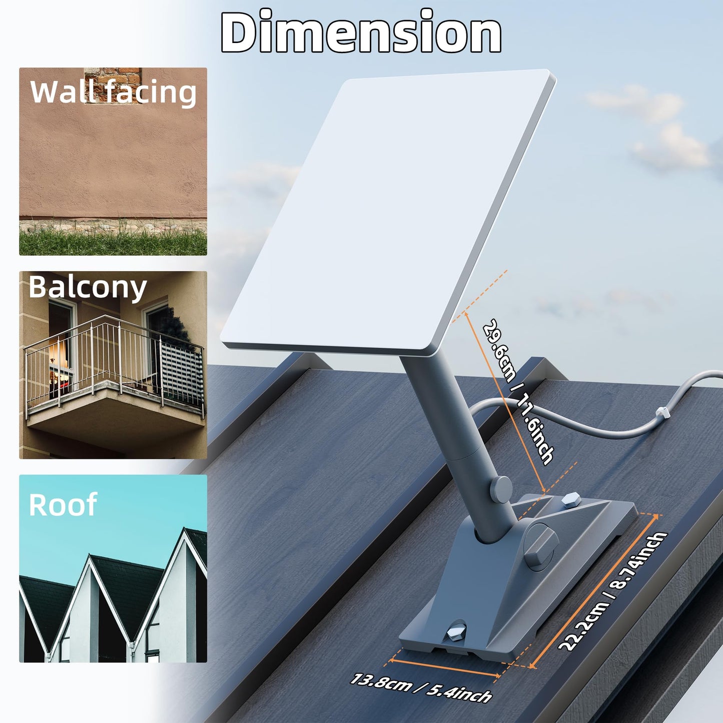 Starlink Mini ピボットマウント 屋根取付用 V4対応 アルミ合金製 180°角度調整＋360°回転 スターリンクミニ ルーフマウント 傾斜屋根対応 高耐久 防水設計 工具不要設置