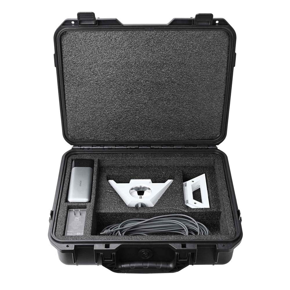 Starlink Mini本体とアクセサリーをまとめて収納できる専用ハードケース