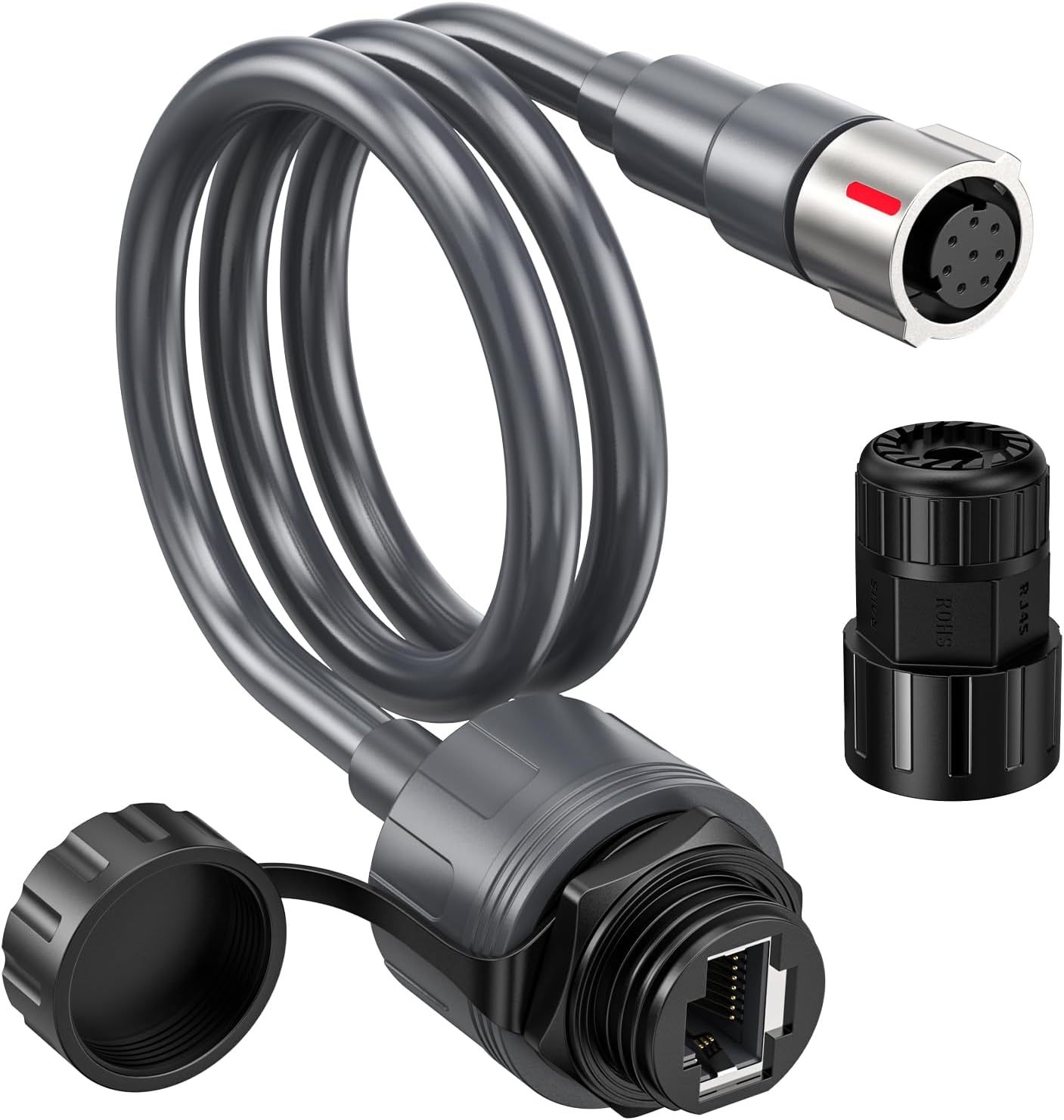 Starlink Performance Gen3 Ethernet RJ45変換アダプター 防水 IP67 23AWG 高速通信対応 Starlink Gen3用 ケーブル延長アダプター プラグ＆プレイ（1個）