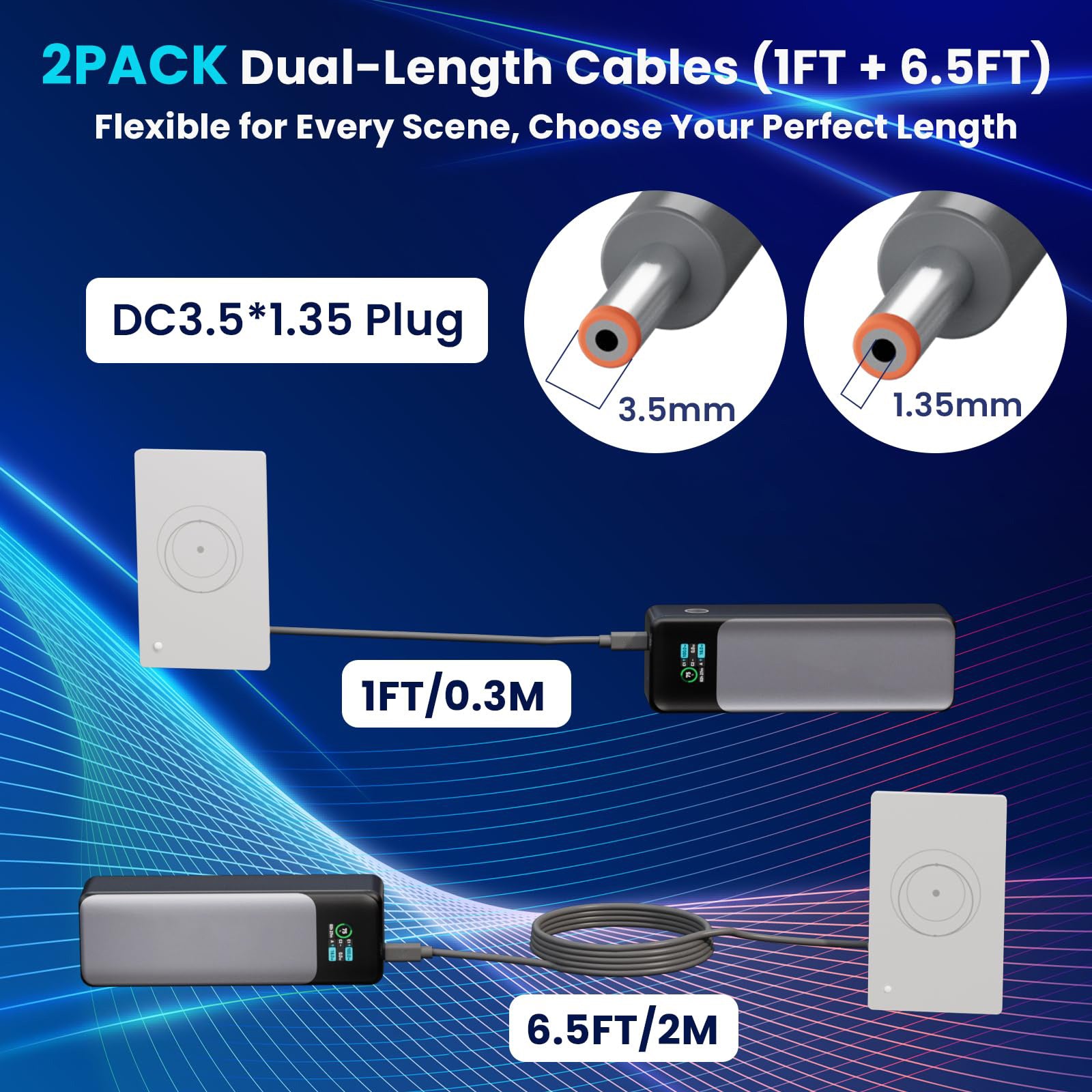 Starlink Mini ルーター用 USB-C to DC 電源ケーブル 2本セット（0.3