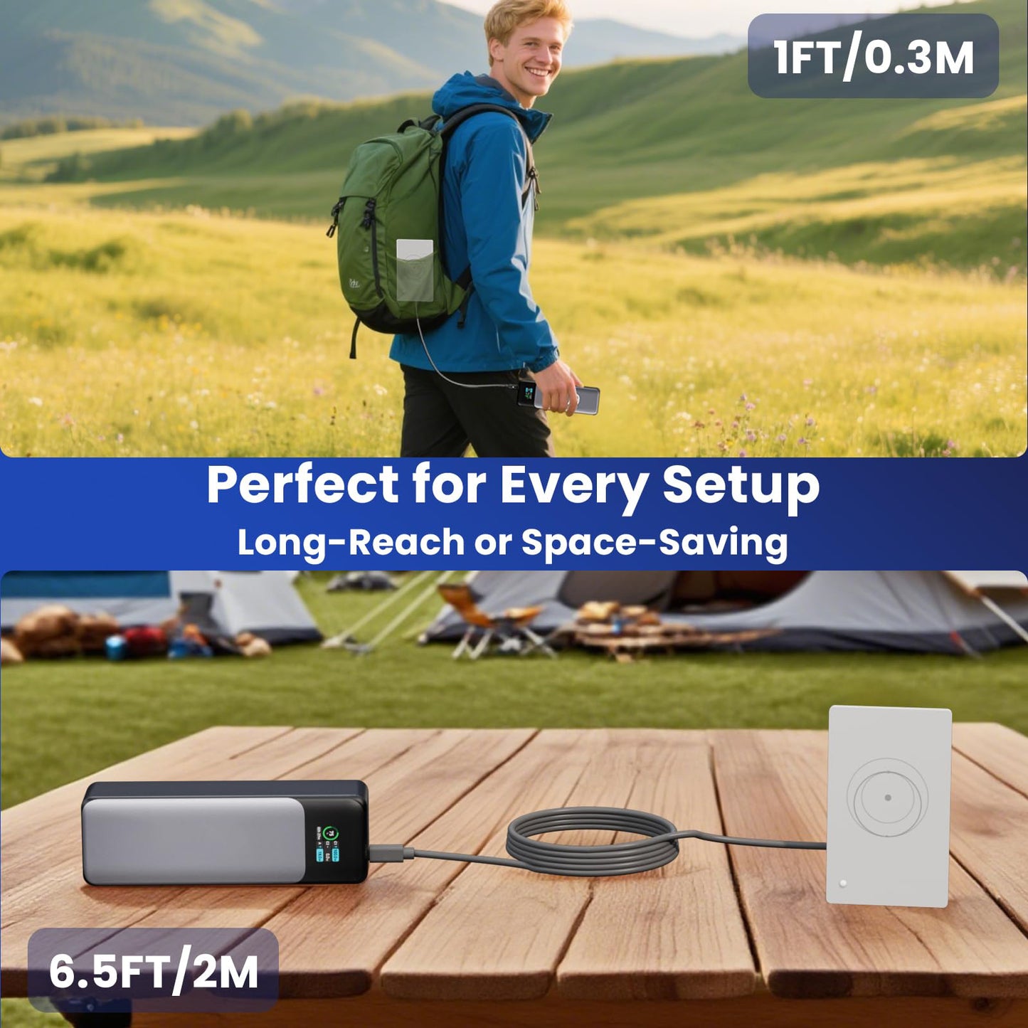 Starlink Mini ルーター用 USB-C to DC 電源ケーブル 2本セット（0.3m＋2m） PD 9V対応 18W対応 スターリンクミニ ルーター用給電ケーブル LED電源表示 Plug&Play ポータブル対応