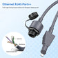 Starlink Flat High Performance用 RJ45変換アダプター 2個セット 防水IP67 SPX to RJ45 カプラー Ethernet延長対応 22AWG CAT6対応 最大50m 高速通信