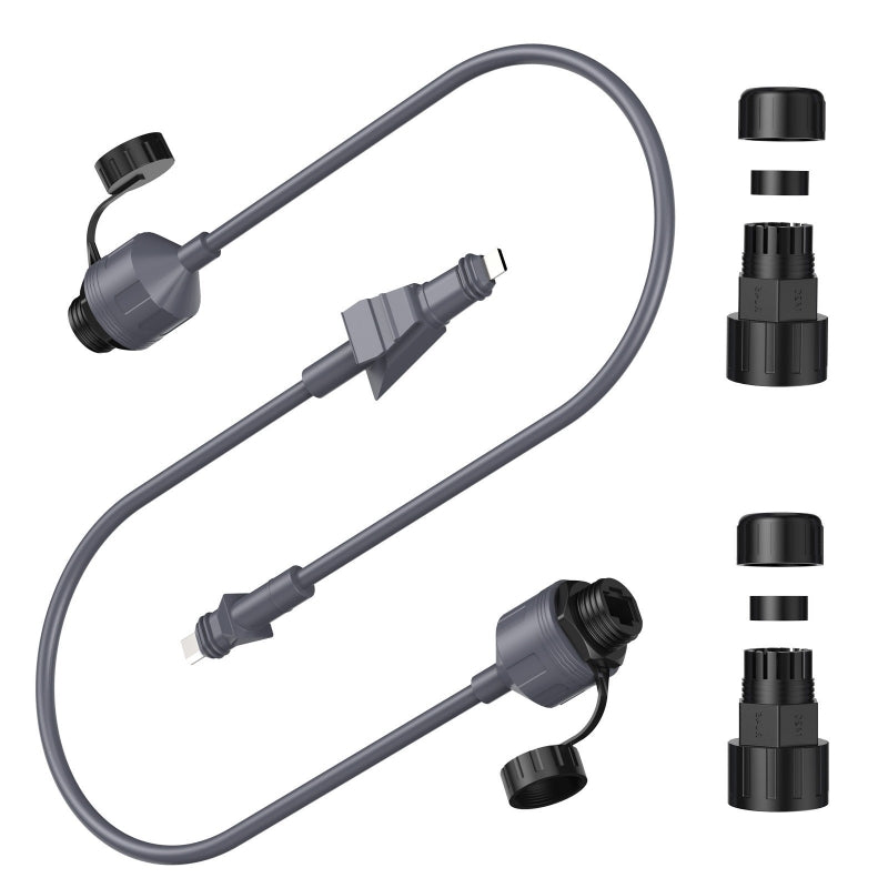Starlink Flat High Performance用 RJ45変換アダプター 2個セット 防水IP67 SPX to RJ45 カプラー Ethernet延長対応 22AWG CAT6対応 最大50m 高速通信