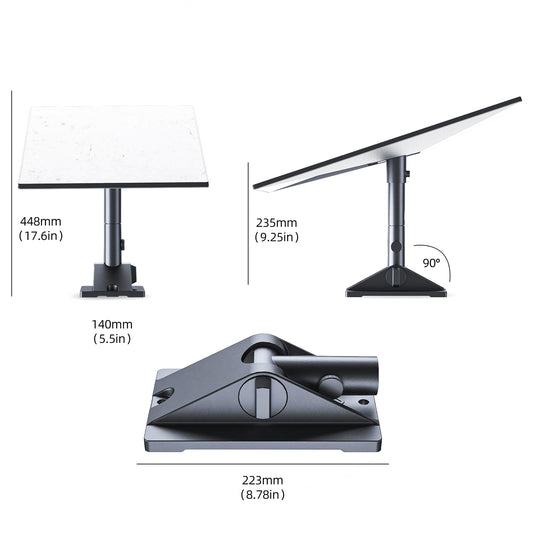 Starlink Gen3用ピボットマウント 屋根設置キット パイプアダプター＆マスト付 角度調整対応 スターリンク第3世代対応 傾斜屋根・シングル屋根対応 防水・耐候設計 簡単設置