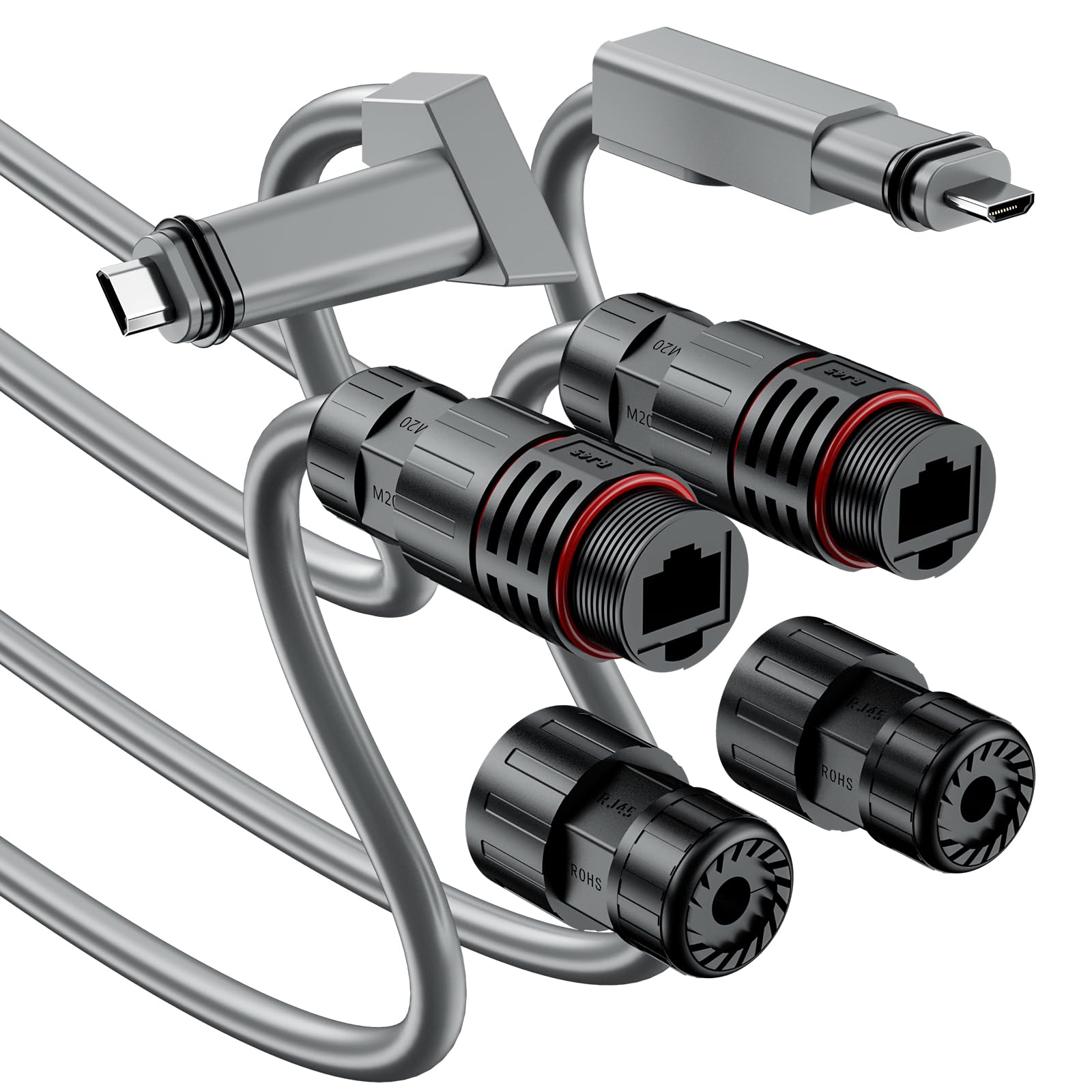 Starlink・スターリンク V2 Ethernetアダプター 2個セット SPX→RJ45変換コネクタ