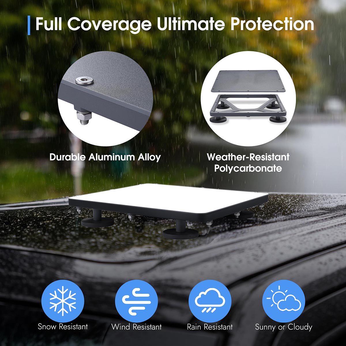 Starlink Mini 車載マグネットマウント 4強力磁石式 220LBS吸着力 アルミ合金製 防水・耐候 カールーフ取付 スターリンクミニ用 簡単設置