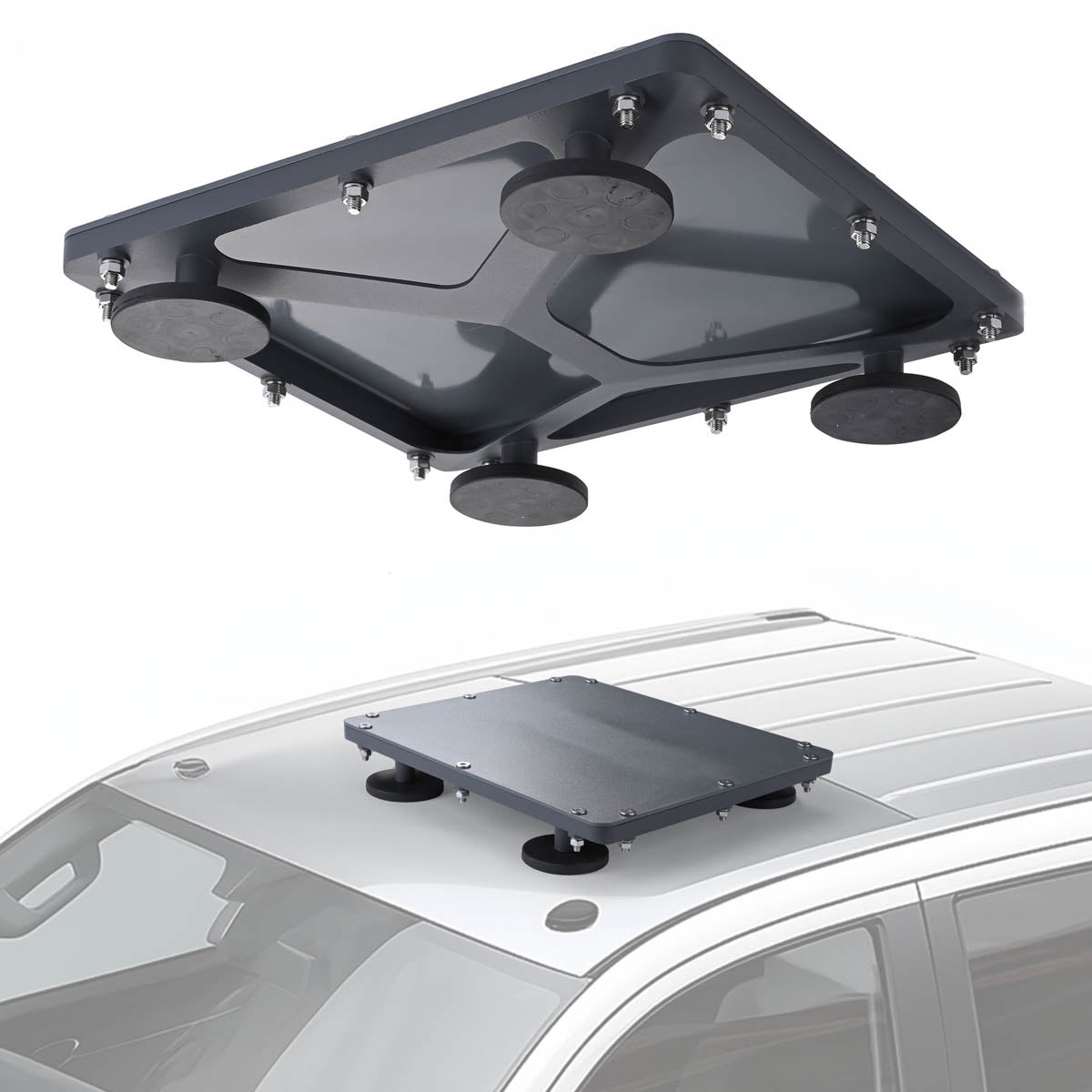 Starlink Mini / Mini X対応 グレー マグネット式車載ルーフマウント 保護カバー付き