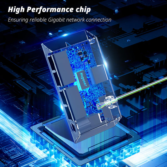 Starlink Ethernetアダプター 4ポート RJ45×4 有線LAN分岐 1→4拡張 最大1Gbps 高速安定通信 Gen3/Mini対応 プラグ＆プレイ 複数同時接続 スターリンク対応