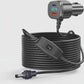 Starlink Mini 車載電源ケーブル 3in1 シガーソケットDC充電ケーブル USB-C PD20W & USB-A QC18W搭載 電圧表示・スイッチ付き 12V-24V対応 5m/16.4FT 高耐久18AWG 車・RV・船対応